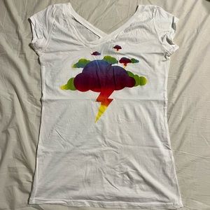 Sub Urban Riot storm cloud tee asymmetrical neckline